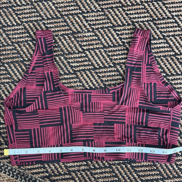 MeUndies Pink and Black Patterned Bra XL - Picture 3 of 5